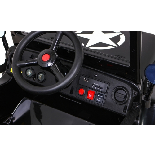 Jeep Wojskowy Retro Pojazd na akumulator JH-103